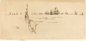 Die Flagge einholen von James Abbott McNeill Whistler