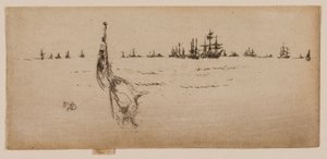 Die Flagge senken von James McNeill Whistler