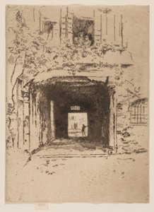 Türöffnung und Weinrebe von James McNeill Whistler