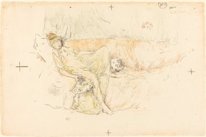 Gekleidete Figur, liegend von James Abbott McNeill Whistler