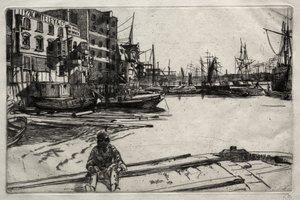 Eagle Wharf von James McNeill Whistler