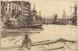 Eagle Wharf von James McNeill Whistler