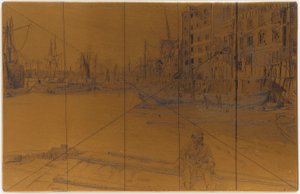 Radierplatte: Eagle Wharf (Tyzac Whiteley und Co.) von James Abbott McNeill Whistler