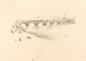 Abend, Little Waterloo Bridge von James Abbott McNeill Whistler