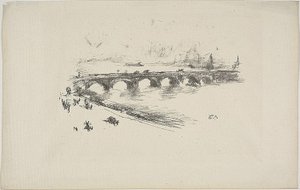 Abend, Little Waterloo Bridge von James Abbott McNeill Whistler