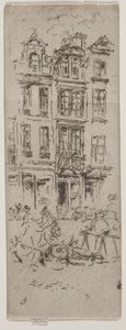 Blumenmarkt, Brüssel von James McNeill Whistler
