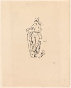 Mädchen mit Schüssel von James Abbott McNeill Whistler