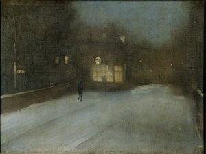 Grau und Gold - Schnee in Chelsea von James Abbott McNeill Whistler