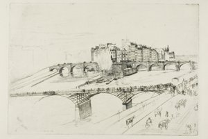 Île de la Cité, Paris von James Abbott McNeill Whistler