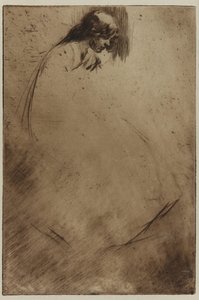 Jos geneigter Kopf von James Abbott McNeill Whistler