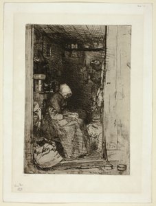 Die Alte mit Lumpen von James Abbott McNeill Whistler