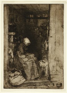 Die Alte mit Lumpen von James Abbott McNeill Whistler