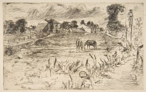 Landschaft mit dem Pferd von James McNeill Whistler