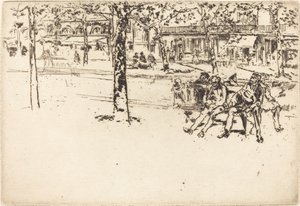 Der Boulevard Poissonnière von James Abbott McNeill Whistler
