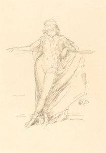 Kleine drapierte Figur, lehnend