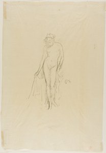 Nacktes Modell, stehend von James Abbott McNeill Whistler