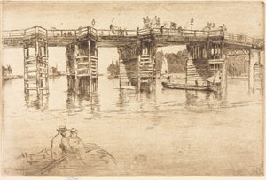 Alte Putney-Brücke von James McNeill Whistler