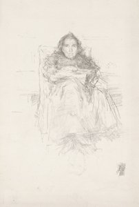 Porträtstudie: Mrs. Philip, Nr. 3 von James Abbott McNeill Whistler