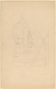 Skizze von Mrs. Godwins Porträt, als es bei der Society of British Artists ausgestellt wurde