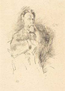 Skizze von William E. Henley von James McNeill Whistler