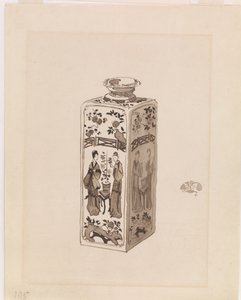 Quadratische Dose mit langem Hals von James Abbott McNeill Whistler