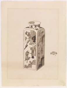 Quadratische Dose mit ausziehbarem Hals von James Abbott McNeill Whistler
