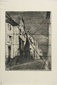 Straße in Saverne von James Abbott McNeill Whistler