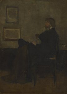 Studie für "Arrangement in Grau und Schwarz, Nr. 2: Porträt von Thomas Carlyle" von James McNeill Whistler