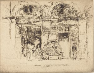 Sonnenblumen, Rue des Beaux-Arts von James Abbott McNeill Whistler