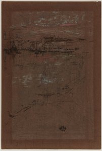 Sonnenuntergang in Rot und Braun von James Abbott McNeill Whistler