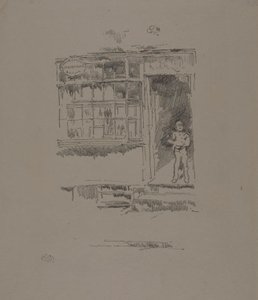 Der Friseurladen in den Stallungen von James McNeill Whistler