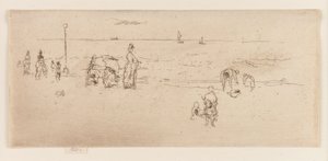 Der Strand, Ostende von James Abbott McNeill Whistler