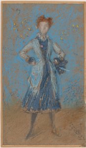 Das blaue Mädchen von James Abbott McNeill Whistler