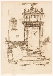 Die Tür der Kapelle, Montrésor von James McNeill Whistler