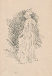 Die drapierte Figur, Rückansicht von James Abbott McNeill Whistler