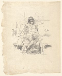 Die drapierte Figur sitzt von James Abbott McNeill Whistler