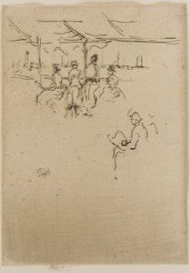 Die Anlegestelle, Kühe von James Abbott McNeill Whistler