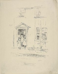 Die kleine Tür, Lyme Regis von James Abbott McNeill Whistler