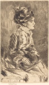 Der Muff von James Abbott McNeill Whistler