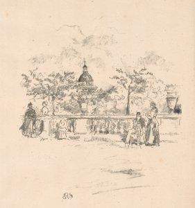 Das Pantheon, von der Terrasse der Luxemburger Gärten von James Abbott McNeill Whistler