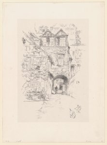 Das Priesterhaus, Rouen von James McNeill Whistler