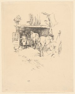 Der Hof des Schmieds von James McNeill Whistler