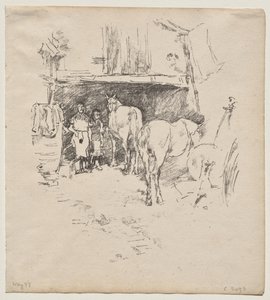 Der Hof des Schmieds von James McNeill Whistler