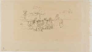Die Terrasse, Luxemburg von James Abbott McNeill Whistler