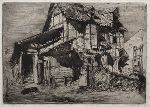 Zwölf Radierungen aus der Natur: Das unsichere Mietshaus von James McNeill Whistler