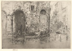 Zwei Türöffnungen, aus der Ersten Venedig-Serie (Venedig, Eine Serie von zwölf Radierungen) von James McNeill Whistler