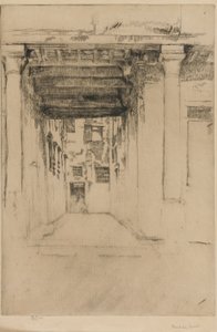 Venezianischer Hof von James Abbott McNeill Whistler