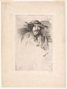 Whistler mit Hut von James Abbott McNeill Whistler