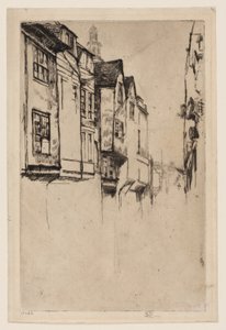 Wych Street, London von James Abbott McNeill Whistler