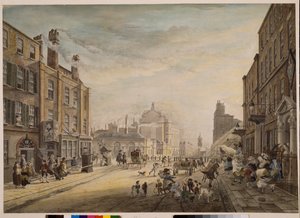 Blick Richtung Hanover Square mit Holles Street, London